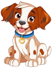 Бесплатное векторное изображение Симпатичный персонаж мультфильма собаки